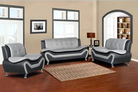 SET DE SALON OAKLAND BOLGATTI GRIS