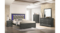 Brooklyn Bedroom Set in Gunmetal