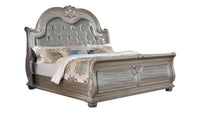 Roma Bed in Champagne/Silver