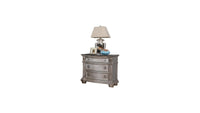 Roma Nightstand in Champagne/Silver