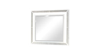 Crystal Mirror in White