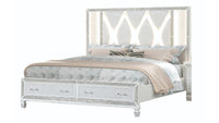 crystal bed White