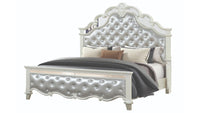 Milan Bed Milky white