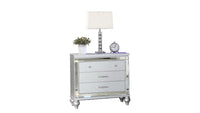 Sterling Nightstand in Silver