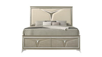 Samantha Bed olive silver